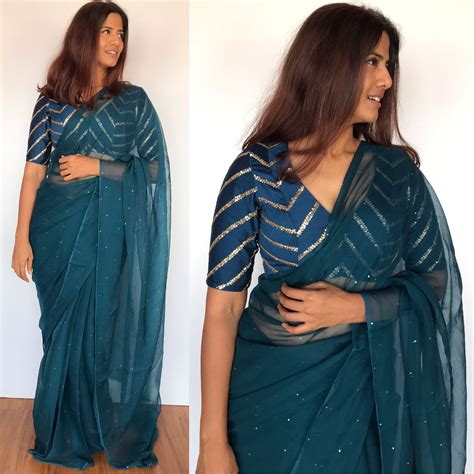 fat girl wearing saree